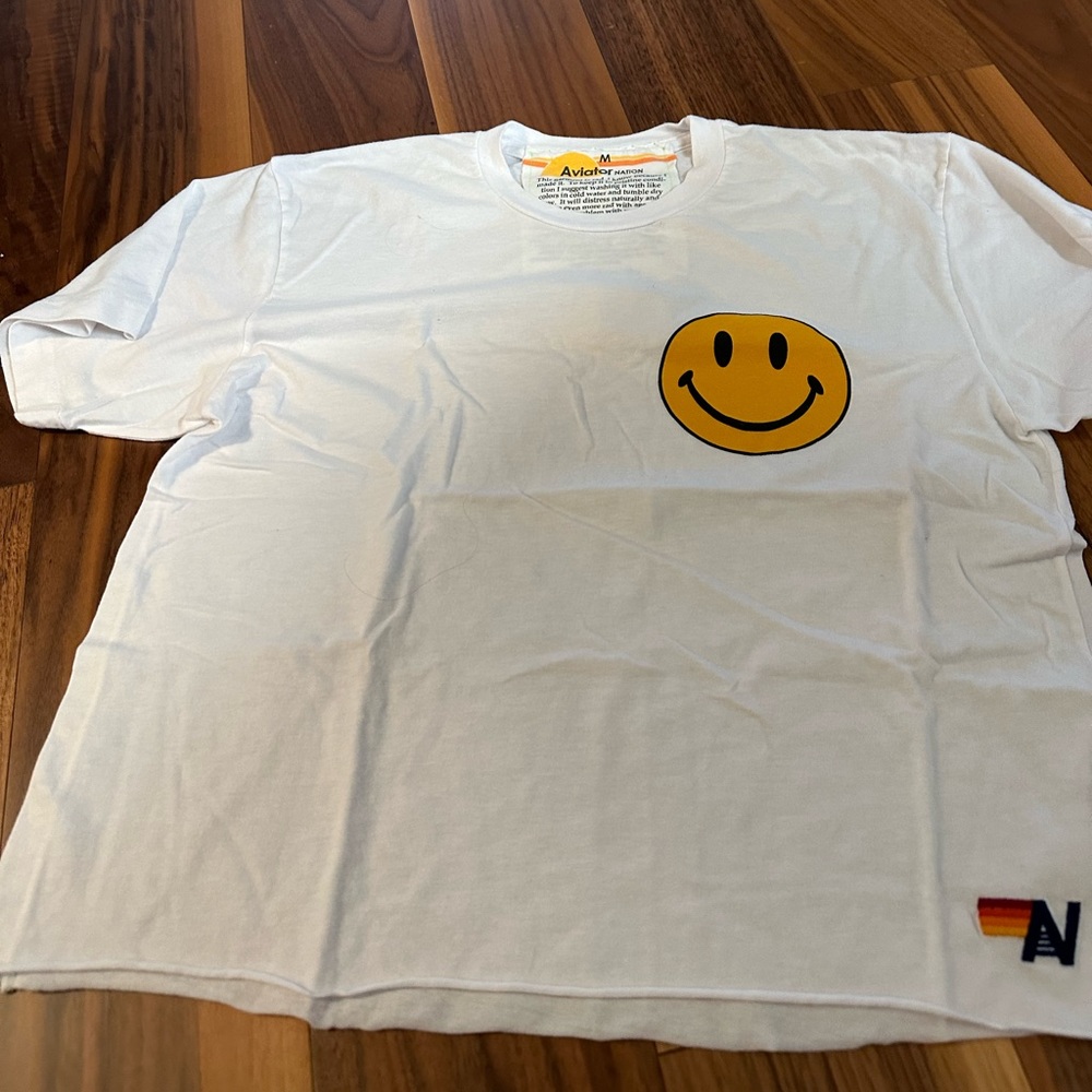 Aviator nation smiley t shirt